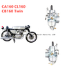 Carburatore per moto Honda CL160 CA160 CA175 da 22 mm